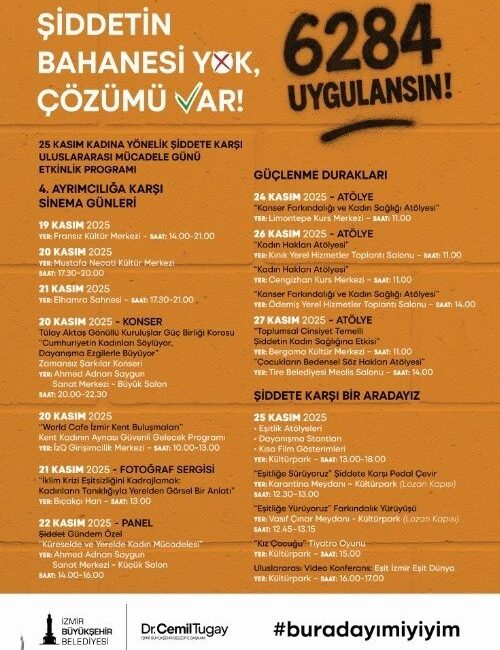 İzmir Büyükşehir Belediyesi, 25 Kasım Kadına Yönelik Şiddete Karşı Uluslararası