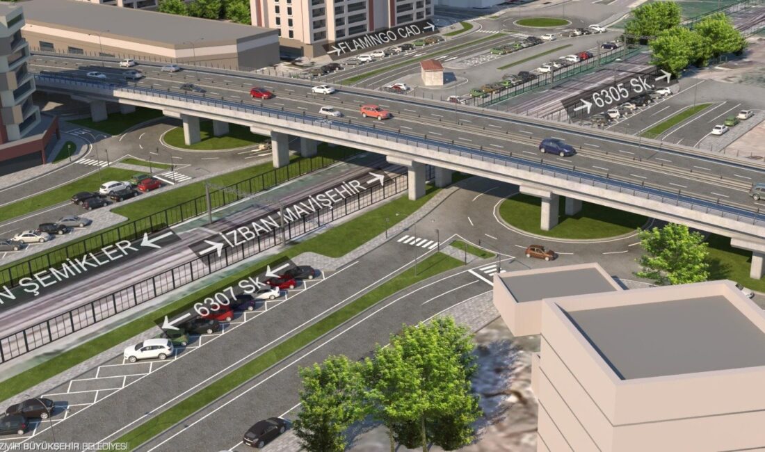 İzmir Büyükşehir Belediyesi, Mavişehir’de yıllardır yaşanan trafik yoğunluğunu sona erdirecek