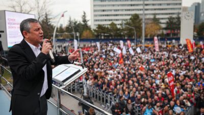 Cumhuriyet Halk Partisi Genel Başkanı Özgür Özel, Ankara Tandoğan Meydanı’nda