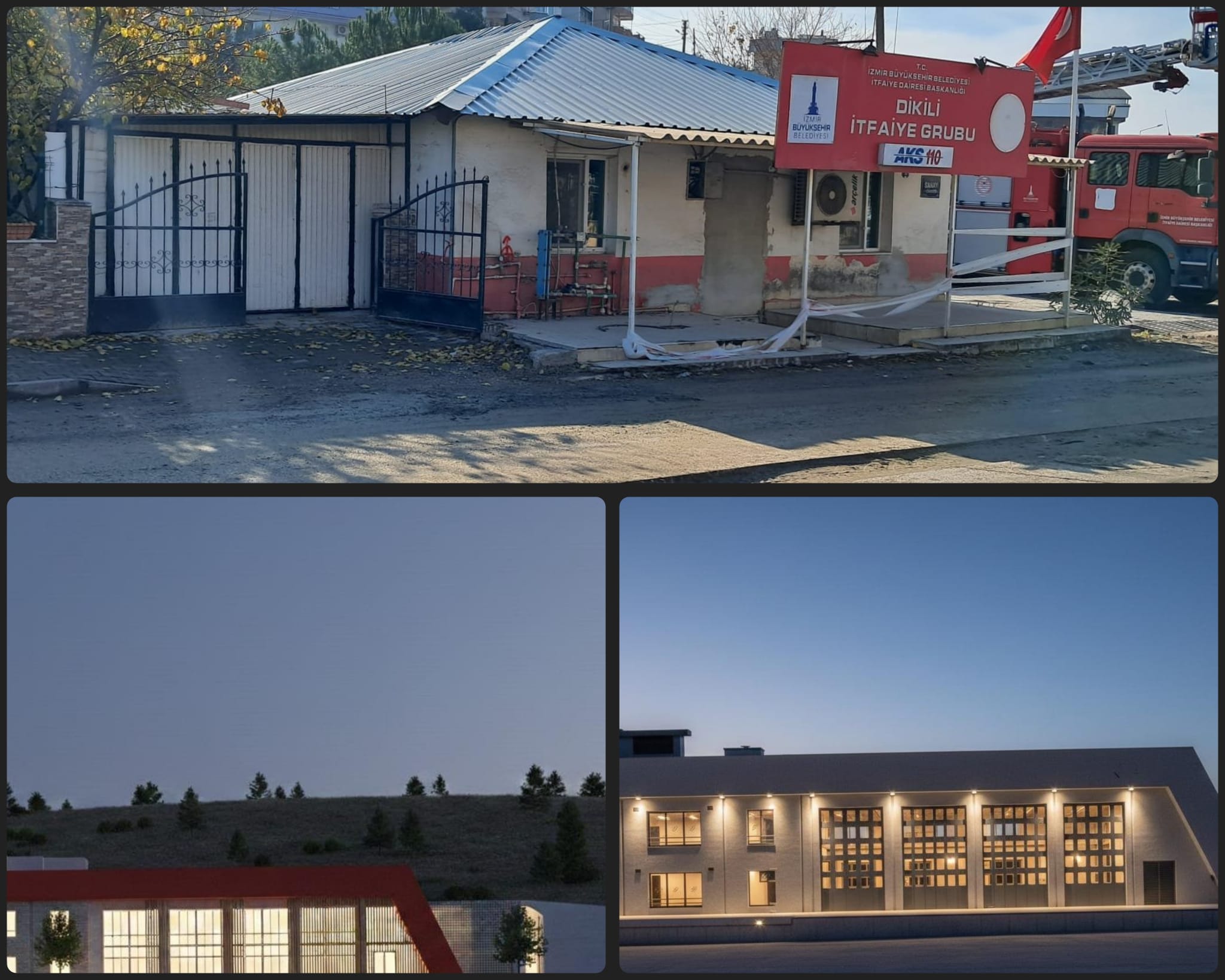 İzmir Büyükşehir Belediyesi, Dikili’de hizmet veren eski itfaiye binasının yerine