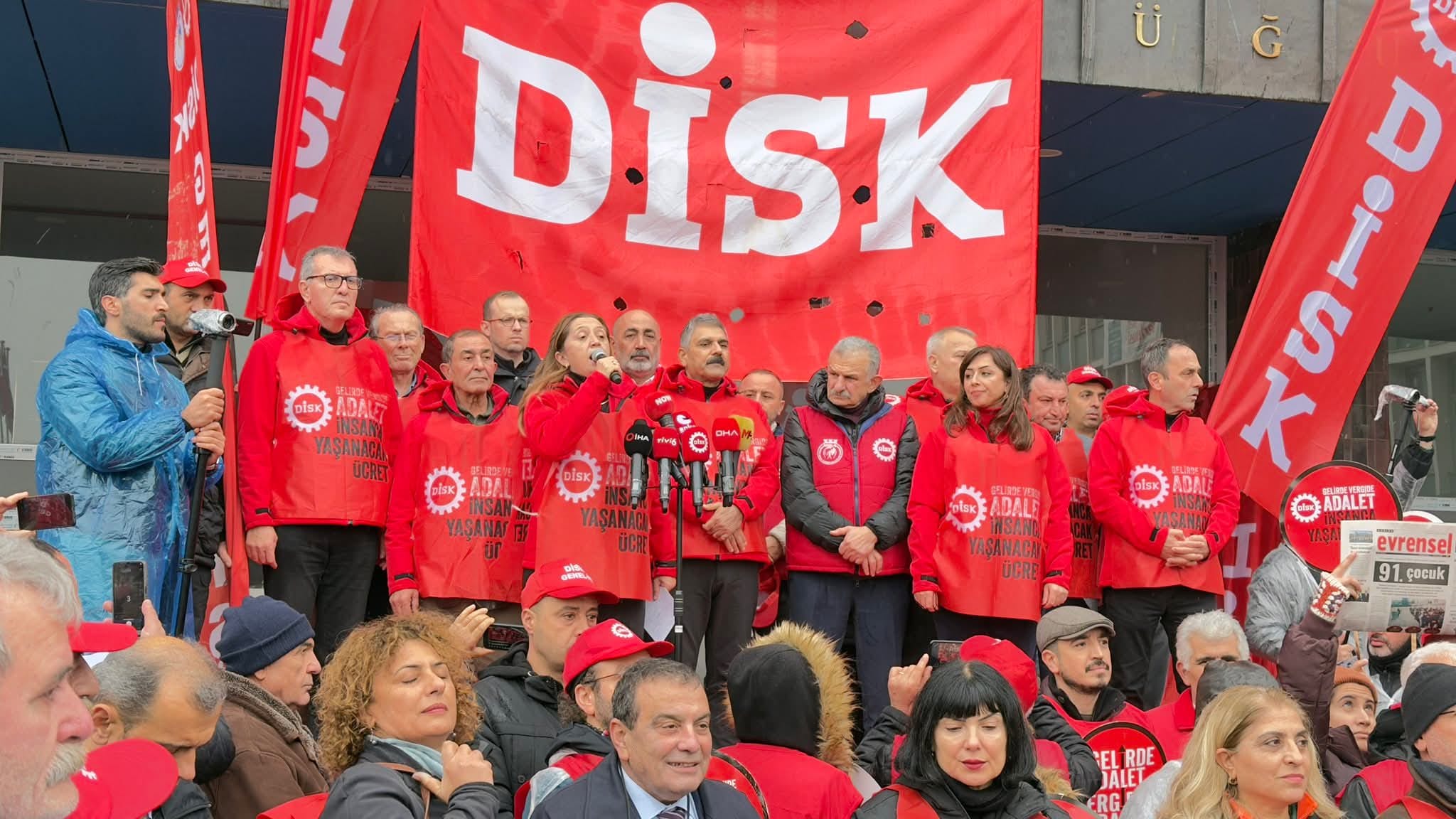 HABER/Sait TEMUR “Kabul Etmiyoruz” DİSK’in 2026 asgari ücreti öncesinde İstanbul’dan