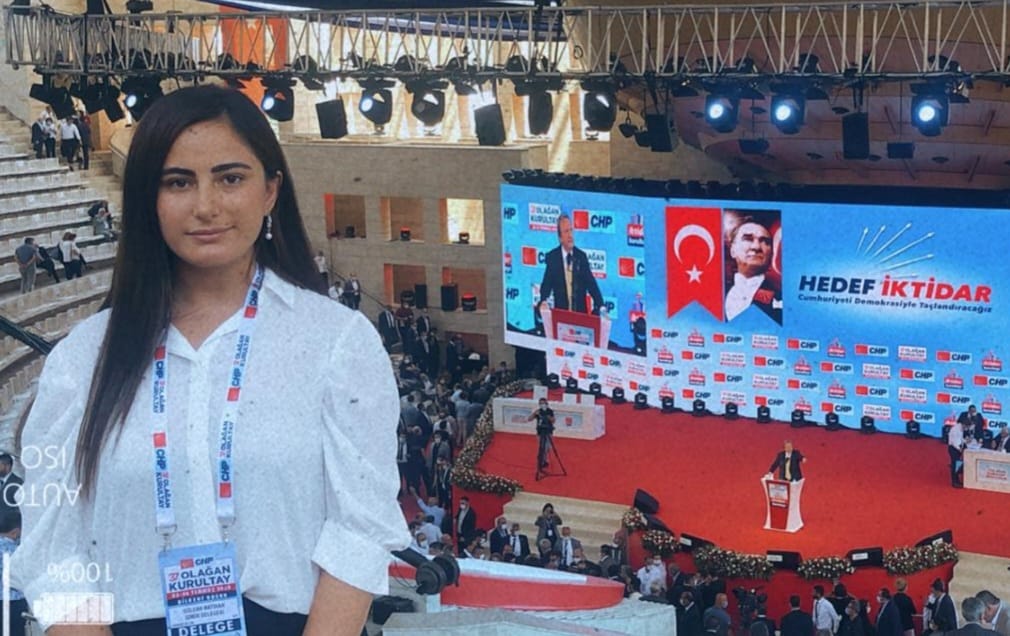 HABER/Sait TEMURCumhuriyet Halk Partisi’nin İzmir’den seçilen genç Kurultay Delegesi Gülcan