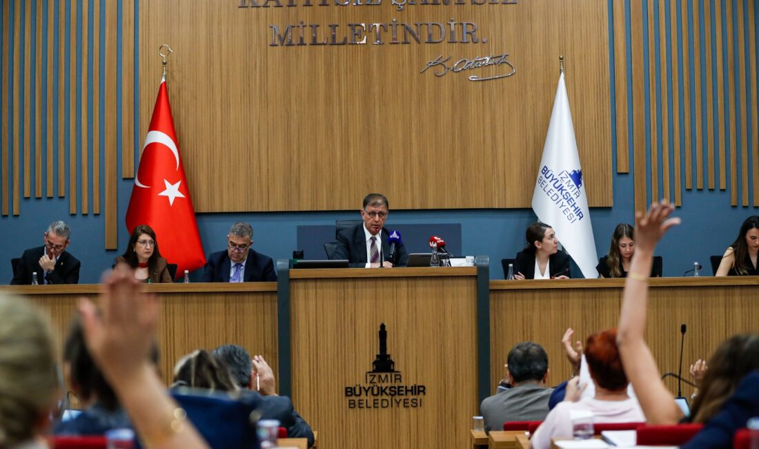 HABER/Sait TEMURİzmir Büyükşehir Belediyesi haziran ayı meclis toplantısında kente dair