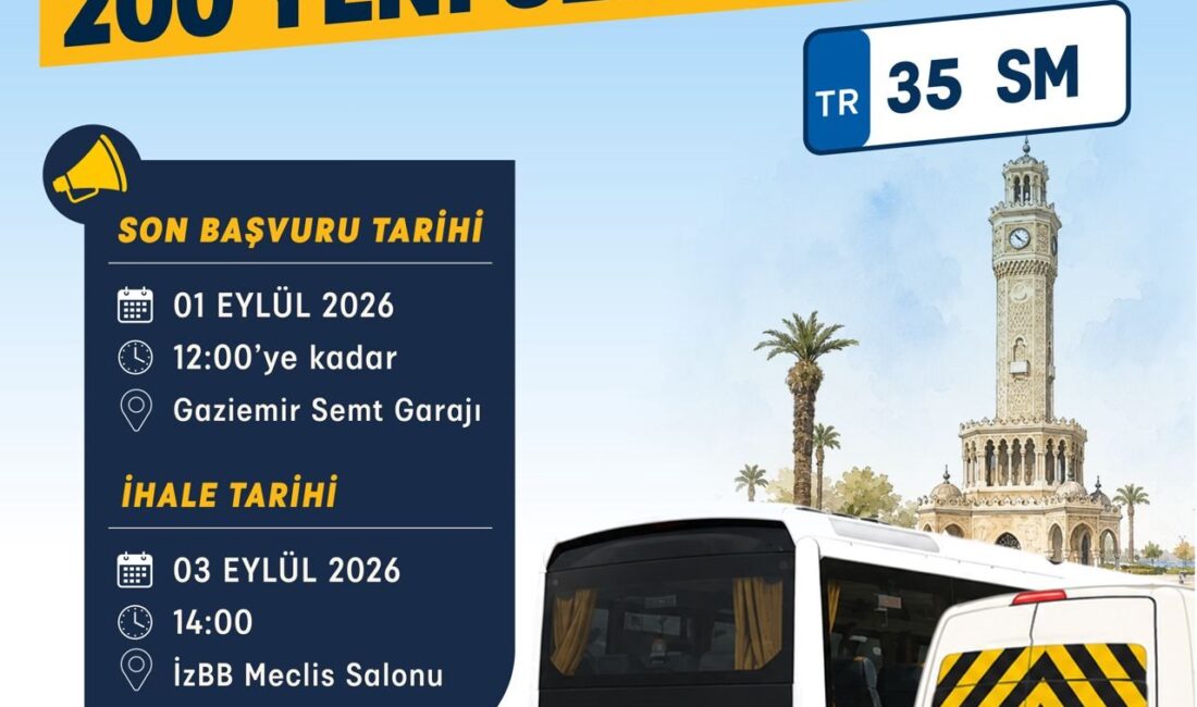 İzmir Büyükşehir Belediyesi, kent genelinde hizmet verecek servis aracı sayısını