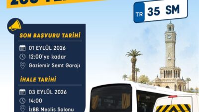 İzmir Büyükşehir Belediyesi, kent genelinde hizmet verecek servis aracı sayısını